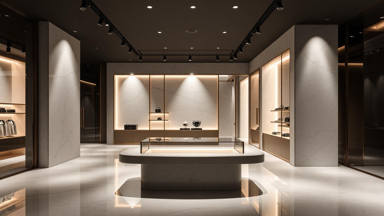 L2 case study cover — minimal luxury retail interior